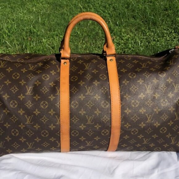 Vintage Louis Vuitton Keepall 55 Monogram Travel Bag Authentic 834 - Picture 1 of 15